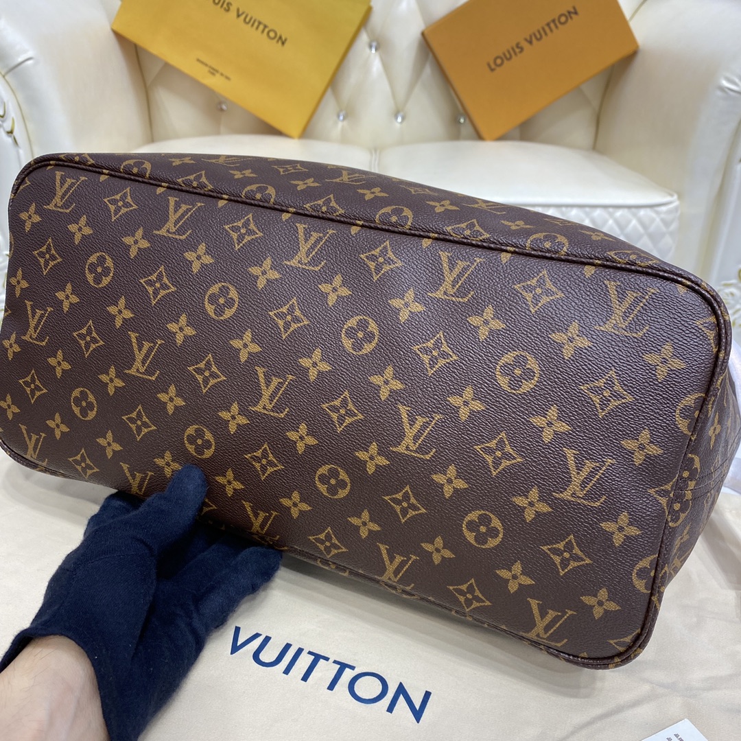 Louis Vuitton NEVERFULL GM Monogram Handbag M40990 Beige